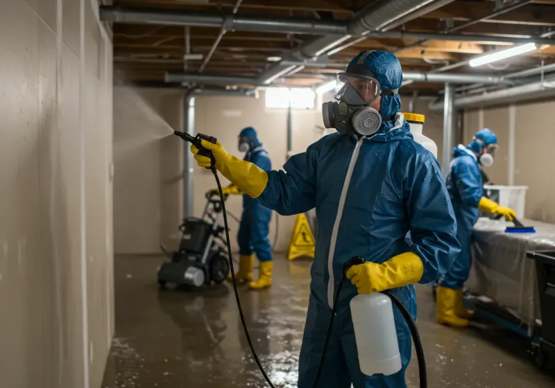 Basement Sanitization and Antimicrobial Treatment process in North Syracuse, NY