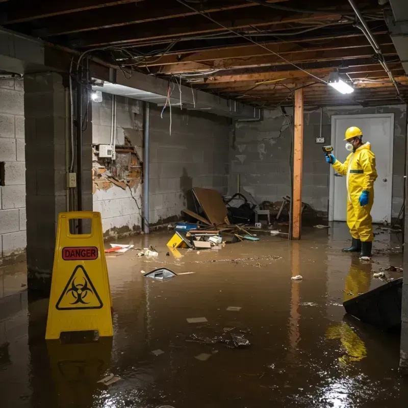 Flooded Basement Electrical Hazard in North Syracuse, NY Property